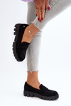 Women's Eco-Suede Moccasins Black Seravisa