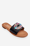 Women's Fashionable Sandals With Decoration Black Halsey