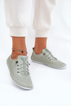 Ladies Leather Lace-Up Shoes Made Of Natural Leather Artiker 54C0833 Light Green