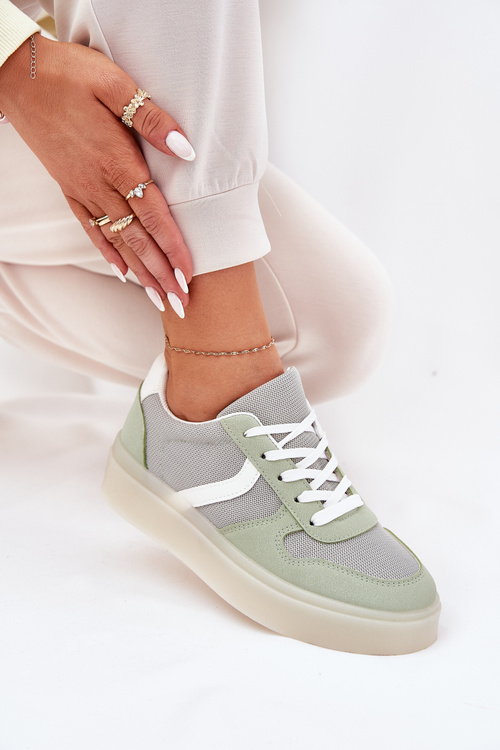Low Women's Sneakers On Platform Green Telmira