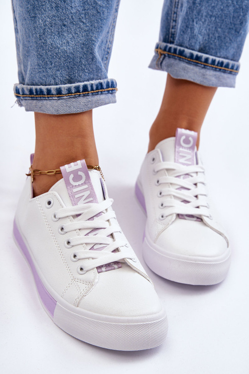 Women's Sneakers Classic White-purple Ville