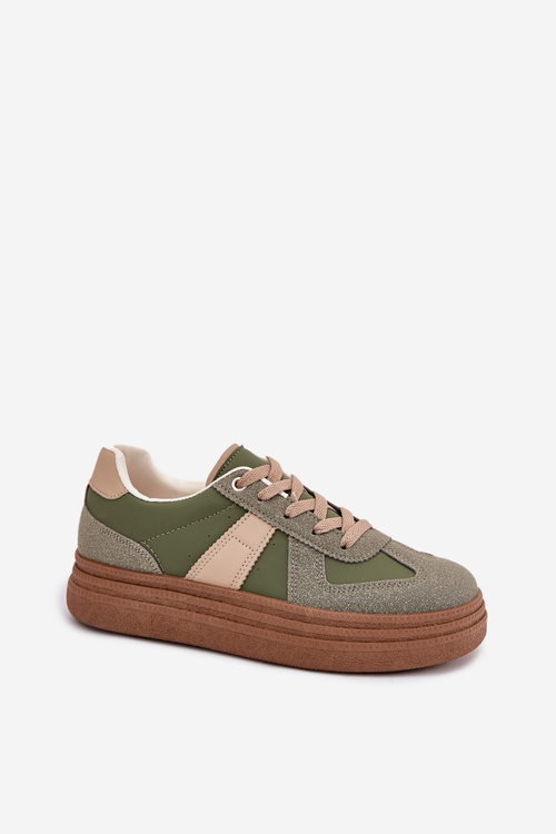 Women's Platform Sneakers Green Dovina