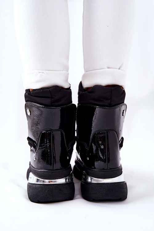 Snow Boots Fleece-Lined Black Holys