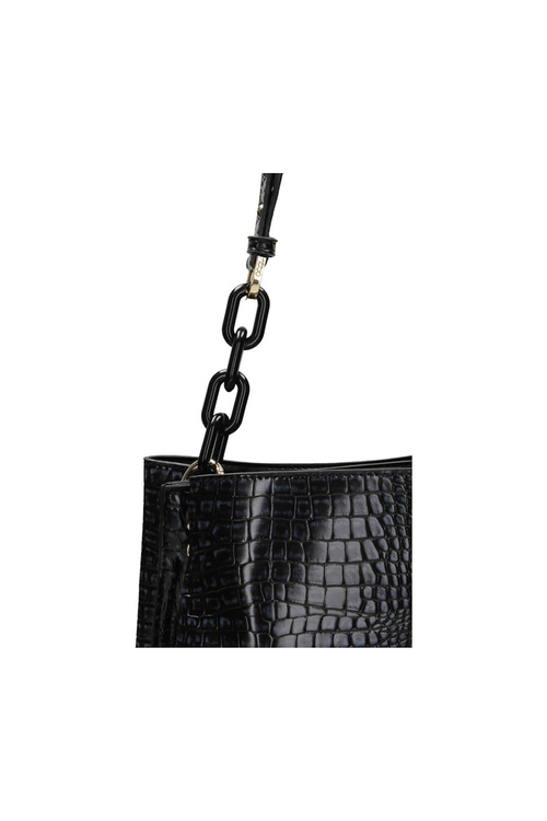 Snakeskin Shoulder Bag NOBO M0120-C020 Black