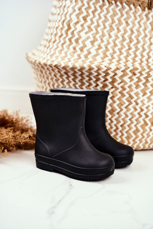 Children's Classic Rubber Galoshes Black Lullaby 