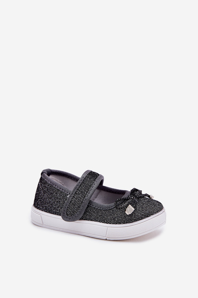 Children's Ballerinas With Bow Black Amirinas