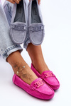 Women's Fashionable Suede Moccasins Pink Rabell