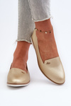 Women's Flat Loafers Gold Enzla