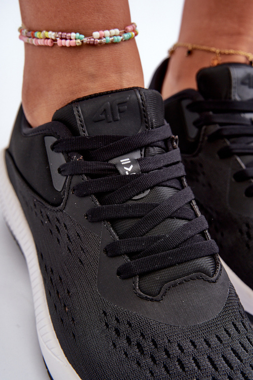 Buty Sportowe Sneakersy Damskie Czarne 4F 4FRSS24FSPOF056