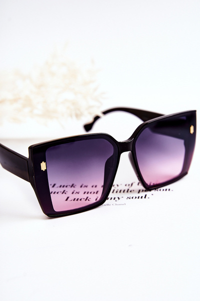 Square Sunglasses Ombre V110021 Black
