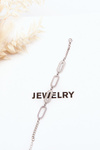 Bracelet With Oval Pendants Silver