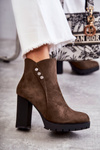 Suede Boots On High Heel Green Lagerlla