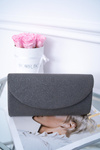 Women's Glitter Purse Graphite Clutch Bag