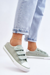 Classic Velcro Fabric Sneakers Big Star LL274A202 Green