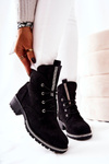Suede Leather lined boots Black Grecia