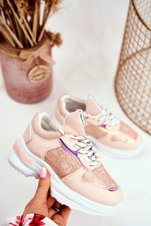 Children's Sports Shoes With A Snake Pattern Pink Matylda