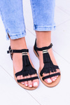 Women's Elegant Flat Sandals Memi Black
