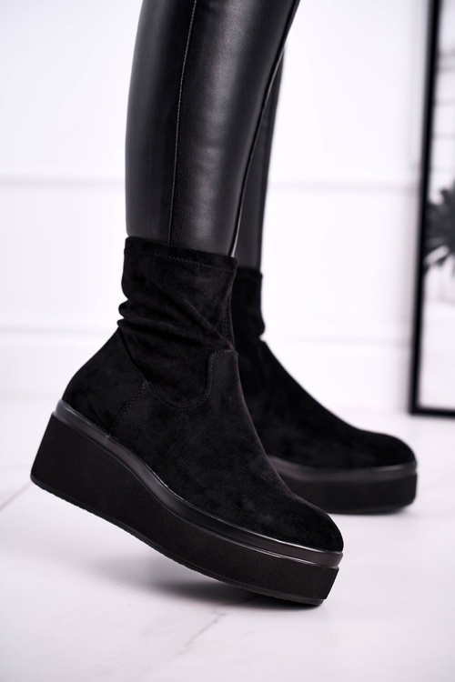 Women's Boots Suede Sergio Leone BT730 Black