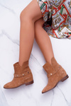 Women's Boots Laura Messi 1890 Leather Suede Camel Darmah