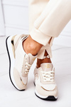 Damskie Sportowe Buty Sneakersy Beżowe Under Control