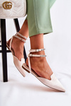 Women's Sandals With Spitz Toe Beige Amisha