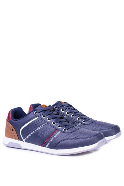 Granatowe Męskie Sportowe Buty Dimi
