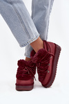 Low Snow Boots with Fur D.Franklin DFSH370011 Burgundy