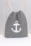 Women's Navy Handbag Black Beach Bag