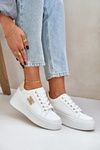 Women's Platform Sneakers White-Beige Temittes