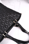 Elegant Women's Handbag MONNARI BAG5470-020 Quilted Black