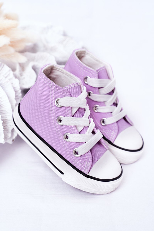 Children's High Sneakers Purple Filemon