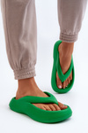 Women's Foam Flip Flops Green Roux