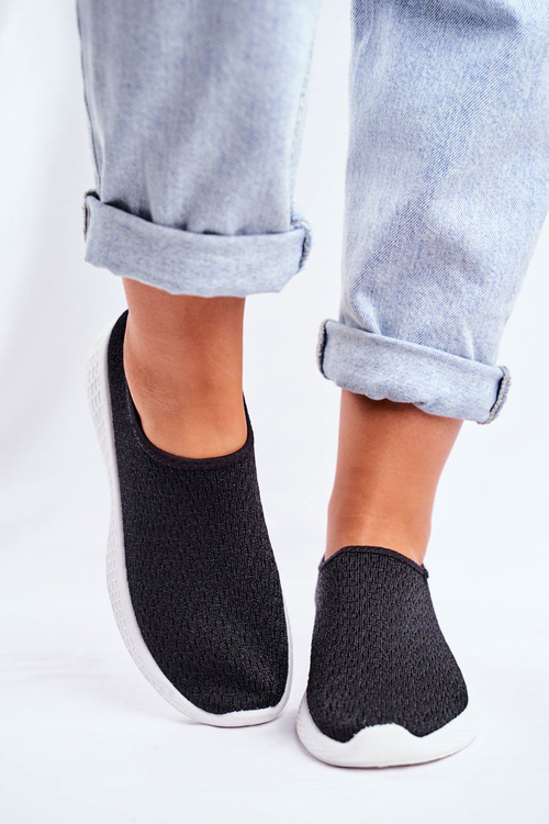 Damskie Sportowe Obuwie Wsuwane Czarne Hopin