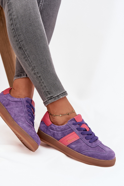 Suede Women's Sneakers Vinceza 79576 Purple