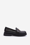 Zazoo 20165 Women's Black Leather Moccasins
