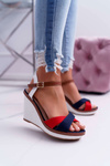 Women's Sandals On Anchor Navy Blue Kaisha