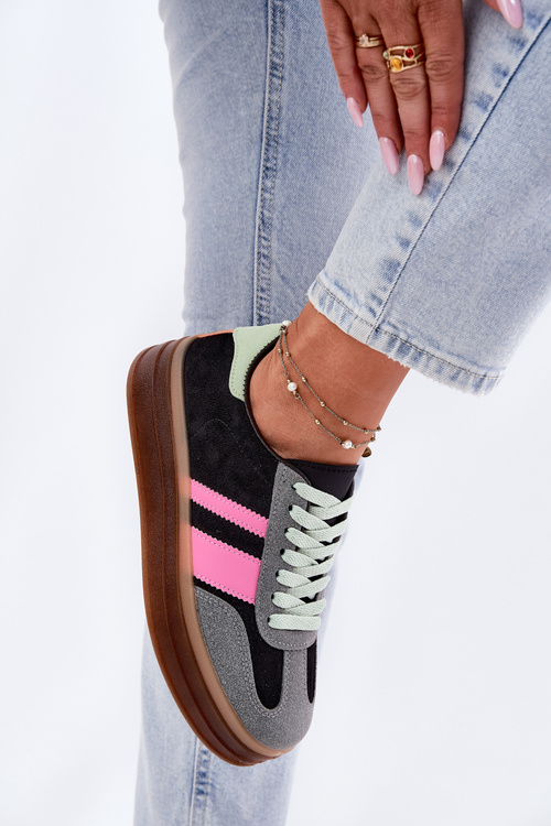 Low Platform Sneakers Black Ovivene