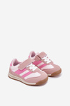 Children's sneakers sports shoes with velcro pink Viona