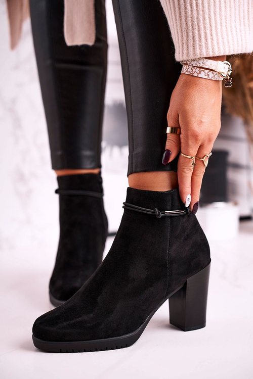 Women’s Ankle Boots Sergio Leone Suede Black BT306