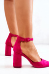 Women's Stiletto pumps Suede Fuchsia Harye