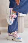 Damskie Sneakersy Masywna Platforma Sznurowane Multikolor Nevela
