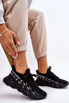 Women's Fashion Sock Sneakers Black Daxo