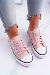 Sneakers Women's Low Lace-up Pink Veroli
