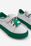 Children's Sneakers Trainers With Bow White-Green Pennyn