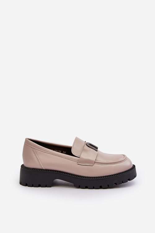 Girls' Loafers With Decoration Grey Elvilda