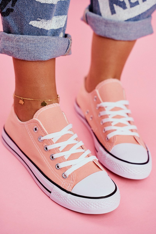 Women's Classic Sneakers Salmon Omerta