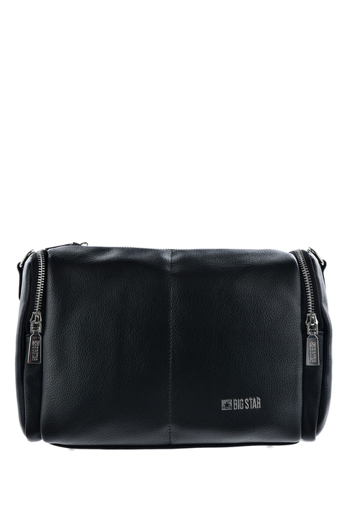 Trendy Big Star Leather Handbag LL574022 Black