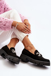 Women's Moccasins with Ornament Black Ellise