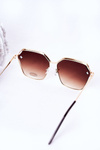 Geometric Sunglasses Brown Ombre 
