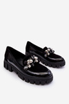 Women's Loafers On The Platform Laura Messi 2392 Black